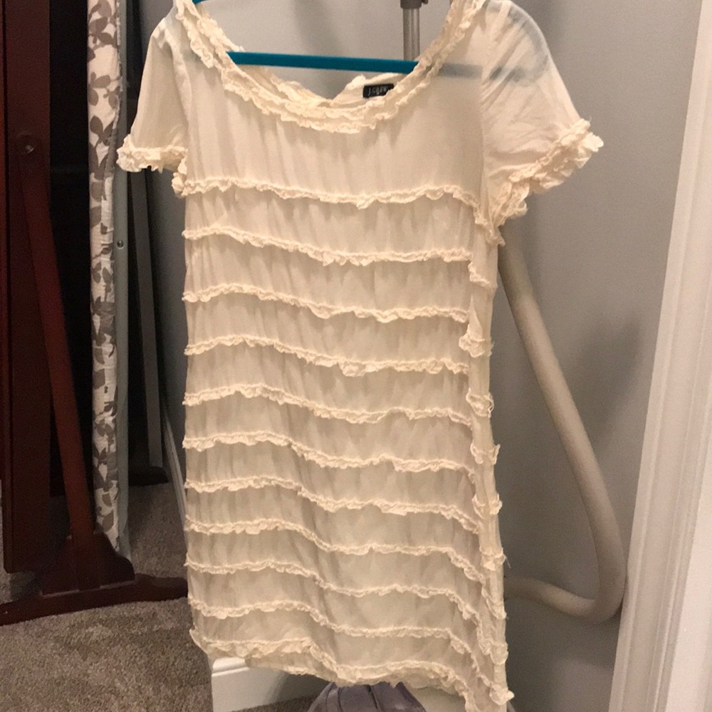 J Crew Cream colored Cotton/Silk women’s dress